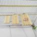 Billioteam Bird Wood Platform with Stainless Steel Washers - Ideal for Budgie, Parakeet, Parrots, Cockatiel, Hamster, Gerbil, Chinchillas | 4 Sizes Available - Buy Online on GoSupps.com