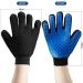 Pet Glove Grooming Tool + Furniture Pet Hair Remover Mitt for Cat & Dog - Deshedding Brush with Gentle Rubber Tips - Soft Massage Groomer Mitt (1 Right Hand) - Buy Online on GoSupps.com