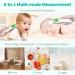 Forehead and Ear Thermometer - 5-in-1 Medical Infrared Digital Fever Thermometer for Infant, Baby, and Adults - Instant, Accurate Reading - White - Buy Online on GoSupps.com