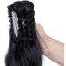 18 Long Wavy Natural Black Ponytail Extension Clip | Claw Jaw Clip Hairpiece for Women/Girls - Buy Online on GoSupps.com