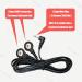 Optimized TENS Unit Wires Replacement Cords - BesCable 3pcs 3.9ft Leads with DC 2.5mm Mini Plug & 2 Snap Connectors for Electrode eStim Pads - Black - Buy Online on GoSupps.com
