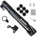 Bike Pump Portable - Presta and Schrader Valve Compatible Inflator | High Pressure Mini Pump with Patch Kit - Buy Online on GoSupps.com