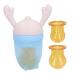 Food Pacifier Feeder Pacifier Easy to Use 2mm Opening for Infant Feeding (Blue)
