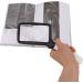 Folding Handheld Magnifying Glass with Light 5 LEDs 3X Large Rectangle Reading Magnifier Small Gift - Buy Online on GoSupps.com