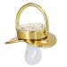Fashionable Rhinestone Baby Pacifier with Chain Clip - Exquisite Letter B Design for Home & Travel - Buy Online on GoSupps.com