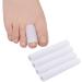Hoogoo Gel Toe Sleeves 4 Pack Toe Tubes Protectors Pads for Middle Toe Relief Pain From Corns Blisters Calluses Sore Bent Stubbed Hammer Toes
