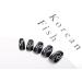 Sethexy Flame False Nails - Medium Ballerina Black Press-On Acrylic Nails (24 pcs) for Women & Girls - Buy Online on GoSupps.com