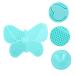 1pc Silicone Scrub Pad & Beauty Tool - Makeup Cleaning Mat & Lip Brush Cleaner | 23x17cm Green - Buy Online on GoSupps.com
