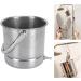1.6L Stainless Steel Enema Bucket Kit - Rust Resistant Easy Installation Ideal for Colon Cleansing & Multiple Enema Types - Buy Internationally - Buy Online on GoSupps.com