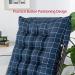 Non-Slip Lounger Seat Cushions with Fixing Tie Comfortable Sun Lounger Cushion Indoor Outdoor Recliner Cushion for Most Sun Garden Loungers - Buy Online on GoSupps.com