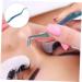 Beaupretty Eyelash Tweezers with Comb 2 in 1 Eyelash Tweezer Eyebrow Tweezer Curved Lash Tweezers Eyelash Tweezers Comb Eyelash Tools Lash Comb Fake Eyelashes Stainless Steel Stamp - Buy Online on GoSupps.com