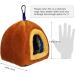 Qimilenzy Winter Warm Plush Pumpkin Bird Nest for Small Medium Birds - Orange - Buy Online on GoSupps.com