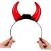 Didiseaon Red Led Devil Horn Headband Novelty Devil Horns Hairband Flashing Demon Hair Hoop Luminous Ox Horns Devil Costume for Halloween Fancy Dress Cosplay - Buy Online on GoSupps.com