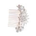 Didiseaon Pearl Hair Comb Crystal Headpiece Hair Accessories Rhinestone Barrettes Crystal Hair Comb Rhinestone Headpiece Bridal Hair Comb Pearl Comb Vintage Hair Comb Props Fashion Bride