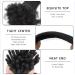 6 Inch Natural Black Human Hair Dreadlock Extensions - 30 Strands, Handmade, Can Be Dyed and Bleached - Buy Online on GoSupps.com