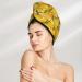 Buy Hair Towel Wrap - Quick Drying Towel Turban with Button (Yellow Limes) | International Shipping Available - Buy Online on GoSupps.com