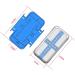 Adjustable Pill Splitter with Stainless Steel Blade | Quarter & Half Tablet Cutter for Easy Medication Dosing - Blue - Buy Online on GoSupps.com