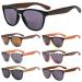 Eyekepper 7 Pack Bifocal Sunglasses Stylish Sun Reading Glasses with Wooden Temples for Women 7 Pieces Mix 2.0 Diopters