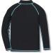 TSLA Kids Long-Sleeved Rashguard with Zipper - UV Protection Quick-Dry Swim Shirts for Boys & Girls Ages 4 | Black & Sky Blue - Buy Online on GoSupps.com