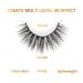 Buy 5 Pairs 18mm 3D Wispy Mink Lashes - Wholesale Fluffy Curled Eyelash Extensions Reusable & Cruelty-Free - Buy Online on GoSupps.com