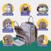 BabbleRoo Baby Diaper Bag Backpack - Stylish Khaki Nappy Backpack for Parents | International Shipping Available - Buy Online on GoSupps.com