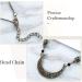 Fashband Moon Head Chain Black Beads Headpiece Vintage Festival Hair Chain Jewelry for Women - Buy Online on GoSupps.com