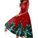 Hanxiulin Christmas skirt for women sweatshirt sweaty sweat jacket bag Christmas elk party clothes Christmas dress hoodie dress with bag hoodie dress Christmas dresses elegant mini dress red xl