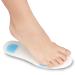 Soles silicone shoe insole pair of orthopedic support for walking and fitness soft comfortable hypoallergenic design transparent