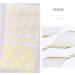 8 Sheet Gold Silver Nail Art Stickers Glitter Metallic Chains Wave Stripe Lines Stars Nail Sticker Self-adhesive Striping Tape for Nail Lovers - Buy Online on GoSupps.com