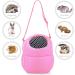 Hamster Backpack Carrier | Three Size Pet Dog Carrier Bags Pink Green Blue Portable Bag Hedgehog Hamster Breathable Shoulder Bags Uwariloy Large Pink - Buy Online on GoSupps.com