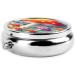 Cayenne Mushroom Portable Metal Pill Box - Round Mini 3-Compartment | Ideal for Travel & Small Pills - Buy Online on GoSupps.com
