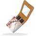 Travel Lipstick Organizer Case | Portable Makeup Bag with Mirror | Baseball Texture D989a8reci - Shop Now for International Shipping - Buy Online on GoSupps.com