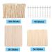 340 Pcs Wooden Wax Sticks Hair Removal - Body, Arms, Legs, Nose, Ear, Eyebrow Applicators - Buy Online on GoSupps.com