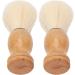 Premium Mini Shaving Brush for Men - Soft Synthetic Wooden Handle Ideal for Travel & Home Grooming | Facial Razor & Clean Tool - Buy Online on GoSupps.com