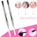 Ycyan 2Pcs Polygel Nail Brush & Picker - Dual-ended Gel Brushes for PolyGel UV Builder Nails - Black - Buy Online on GoSupps.com