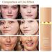FYeang 4-In-1 Foundation Liquid Moisturizing Even Skin Toning Color Foundation Medium Spectrum Hydrating Medium full Coverage Concealer Waterproof for Gym Sports Dancing - Buy Online on GoSupps.com