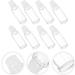Minkissy 20Pcs Mini Empty Loose Powder Bottles - Clear 3ml Glass Containers for Cosmetic Glitter & Eye Shadow - Travel-Friendly Design - Buy Online on GoSupps.com