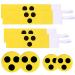 Blind badge armband set 4 pieces of the blind 4 pieces of blind tie for arm for arm blind flap blind plaque for blind visually impaired help gift