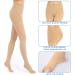 Evolyline Open Toe Compression Tights 20-30 mmHg for Women & Men - L Beige - Buy Online on GoSupps.com