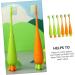 FRCOLOR 12 Pcs Kids Cartoon Carrot Toothbrush Set - Lovely Children's Toothbrushes for Healthy Teeth - Buy Online on GoSupps.com