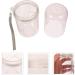 Buy Zerodeko Transparent Washing Cup & Toothbrush Travel Storage Rack - Pink | International Shipping Available - Buy Online on GoSupps.com