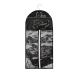 Sanon hair extension holder with hanging portable tote bag fleece suit with hanging pocket for untreated hair tresse and clip-in hair extension 29 x 60 cm