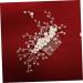 FRCOLOR Wedding headpieces for wedding wire side Comb wedding side headpiece side Comb Rhinestone Clip Comb Leaf Crystal Hair Comb Leaf Hair Comb hair crystal clip pearl Crystal - Buy Online on GoSupps.com
