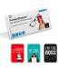 Polyclean 3x PocketCleaner glasses cleaning towels - practical glasses cleaning cloth and display cleaner - Microfiber cloth made in Germany (12x4 cm 3 pieces sayings) - screen cleaner screen cleaner