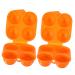 Uonlytech 2pcs 4-compartment Egg Box Fresh Egg Holder Egg Keeper Egg Tray Travel Protector Plastic Water Proof