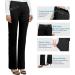 Women's Bootcut Yoga Dress Pants - Stretchy Office Business Casual Slacks with 4 Pockets - 31 Inseam - Black - Buy Online on GoSupps.com