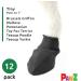 PAWZ Tiny Dog Boots - Black - Perfect Fit for Very Small Dogs | Durable & Stylish Protection - Buy Online on GoSupps.com