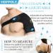 HOPPOLE Adjustable Shoulder Brace - Compression Support for Men and Women - Relieves Shoulder Injuries and Tendonitis - Black, One Size - Buy Online on GoSupps.com