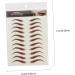 OHPHCALL 12 Sheets Brow Stickers False Eyebrows Cosmetics Temporary Eyebrows Makeup Stickers 21x14.8cmx3pcs Brownx3pcs - Buy Online on GoSupps.com