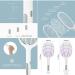 Weidasi 2 in 1 Large Electric Mosquito Swatter Bug Zapper Mosquito Lamp Fly Killer Insect Swatte 3000 Volt USB Rechargeable LED Purple Light Trapping Mosquitoes 3 Layers Safety Mesh Design - Buy Online on GoSupps.com